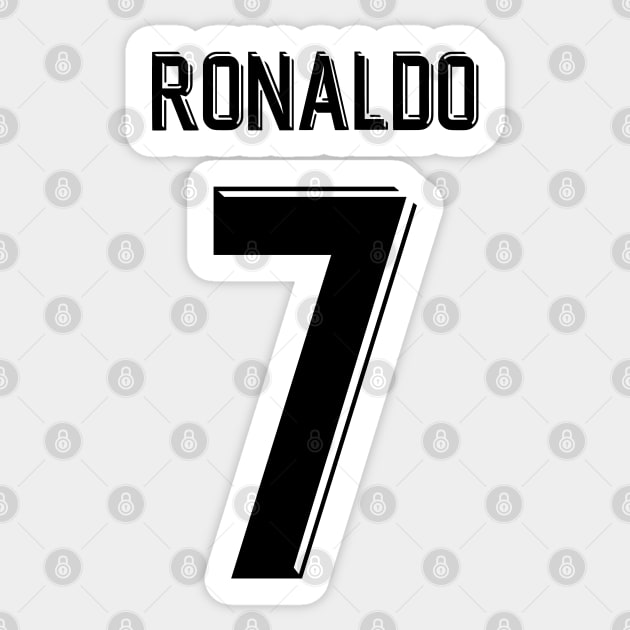 Christiano Ronaldo Madrid Jersey 2018 Sticker by Alimator